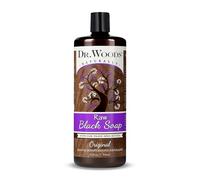 Dr. Woods, sapone di Castiglia, nero, non lavorato, 946 ml