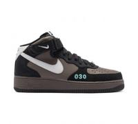 DR0296-200 Scarpe Nike Air Force 1 Nh Medio-Alto Grigio Pelle Uomo Originali