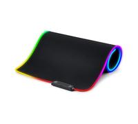 DR1TECH Anka+ Pro Tappetino Mouse XXL da Gaming con LED per Scrivania [80x30cm] - MousePad per PC Ergonomico, Waterproof e Antiscivolo - Design Unico con Massima Scorrevolezza