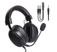 DR1TECH Blackjack+ Cuffie da Gaming con Filo e Microfono per Console PS5 [AUDIO 3D], PS4, XBOX e Smartphone - Cuffie Over Ear Driver 40mm con Audio Stereo (IMMERSIONE TOTALE)