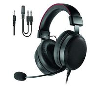 DR1TECH Blackjack Cuffie da Gaming con Filo e Microfono per Console PS5 [AUDIO 3D], PS4, XBOX e Smartphone - Cuffie Over Ear Driver 40mm con Audio Stereo (IMMERSIONE TOTALE) [Amazon Exclusive]