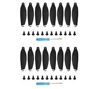 DR1TECH Eliche per drone DJI Mavic Mini, Low noise con strumenti d'installazione, Design Aerodinamico, Rumore Minimo, Elevate Performance - 2 set completo - Nero e Silver