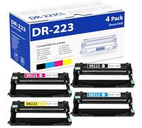 DR223 rum Unit Set di 4 unità di ricambio compatibile per Brother DR223 rum con MFC-l3710CW MFC-l3770CDW MFC-l3750CDW HL-l3210CDW HL-l3290CDW HL-l3270CDW Printer (1Nero 1Magenta 1Giallo 1Ciano)