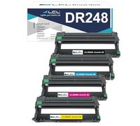 DR248CL DR248 Drum Unit Compatibile per Brother Tamburo DR-248CL Drum per DCP-L3515CDW DCP-L3520CDW DCP-L3555CDW,DCP-L3560CDW HL-L3220CW HL-L3240CDW HL-L8230CDW MFC-L3740CDW(4Pack,Per KCMY