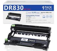 DR830 - Unità tamburo di ricambio ad alta resa per Brother DR-830, colore nero, 1 confezione da 1 pezzo HL-L2400D HL-L2460DW HL-L2405W HL-L2465DW HL-L2480DW DCP-L2640DW MFC-L2820DWXL MFC-L2820DW (non