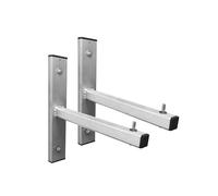 DRABEST - Gancio per scala, da parete, in alluminio - Set di 2 - Organizzazione garage, officina - Supporto robusto - Resistente alle intemperie - Carico massimo 80 kg - Per scale a 1, 2 o 3 piani