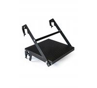 DRABEST - Piattaforma universale in acciaio per scala con rivestimento antiscivolo e sistema di sicurezza - Piattaforma di lavoro/Piatto porta attrezzi - Capacità di carico 150 kg