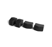 DRABEST - Piedini Antiscivolo per Scale domestiche a doppia faccia - 40x20x50mm - 4 pezzi - Piedini Antiscivolo - Proteggono il Pavimento dai Graffi - Nero