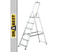 Scala in allumino 6 gradini richiudibile con arco Atecnica SCA06P