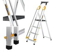 Scala 4 Piantine (150kg) Capofamiglia + Corrimano, Lunghezza di Lavoro 2,75 M