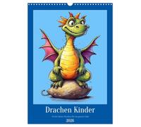 Drachen Kinder (Wandkalender 2026 DIN A3 hoch), CALVENDO Monatskalender: Lustige und freche kleine Drachen für ein ganzes Jahr