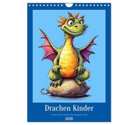 Drachen Kinder (Wandkalender 2026 DIN A4 hoch), CALVENDO Monatskalender: Lustige und freche kleine Drachen für ein ganzes Jahr