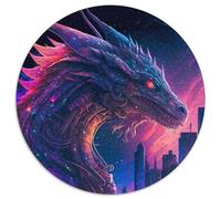 Drachen-Puzzle 1000 Teile, Karton-Puzzle, Kunstwerk, Dekor, Intelligenzspielzeug für Familien-Indoor-Spiele, 1000 Teile (67,5x67,5cm)