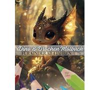 Drachen und Dinosaurier Malbuch für Kinder: Ausmalbilder für Kinder ab 5 Jahren