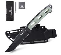 DRACHENADER coltello da cintura SOLIXAR, lama 10 cm, acciaio 5cr13mov, fodero in kydex, adatto per outdoor e sopravvivenza