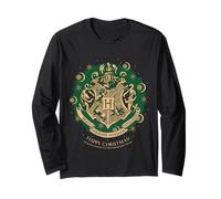 Draco Dormiens Hogwarts Happy Christmas Magic Maglia a Manica