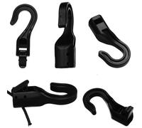 DraCra Confezione da 15 ganci terminali con chiusura a scatto rapida per cinghie elastiche da 6,35 mm a 6,35 mm, corda elastica per paracord, barca, kayak, moto