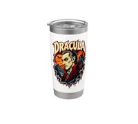 Dracula Gothic Vampiro Classico Letteratura Horror Bicchiere termico in acciaio inox doppia parete