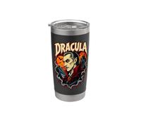 Dracula Gothic Vampiro Classico Letteratura Horror Bicchiere termico in acciaio inox doppia parete