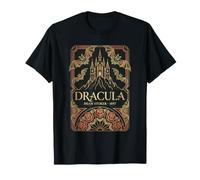 Dracula Stoker Vampiro Gotico Regalo per Gli Amanti dei Libri Horror Maglietta