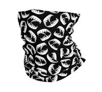 Dracula Teeth Vampire Halloween Black Ghetta Stampato Passamontagna Elastico Sciarpa A Tubo per Adulto Uomo attività 25X50Cm