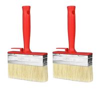 Drado 2pcs Pennelli per Recinzione per Capannoni, Pennello Pittura Muro, Pennello Plafone 30 * 120 Mm, Non Si Sfalda, Buon Assorbimento Dell'Acqua, Pennellabilità Uniforme Della Vernice