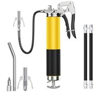 drado Ingrassatore Manuale, Pistole per Grass con Tubo Flessibile, Professionale Pistola Grasso per Tutti Pressa per Grasso, (400cc)