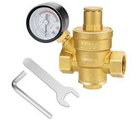 drado Riduttore di pressione acqua DN15 Regolatore di pressione dell'acqua regolabile in ottone da 1/2 pollice, riduttore di pressione dell'acqua con manometro