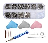 Drado Set Kit Riparazione Viti Occhiali Cacciavite Nasello Silicone Pinzette per Occhiali Da Sole Occhiali Vintage