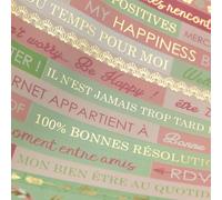 Draeger by Toga - Kit decorativo per diario modello Wellness, con adesivi e stencil a tema zen e benessere, ideale per diari e album dei ricordi