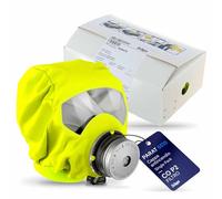 Dräger 5510 PARAT cappuccio di emergenza in confezione di cartone | Efficace cappuccio di salvataggio per la protezione contro gas tossici, il monossido di carbonio (CO)