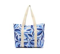 DRAEGER PARIS 1886 - Borsa da donna con motivo floreale - Borsa a tracolla in cotone spesso - Collezione Office Chic - Elegante, Pratica e Qualsiasi occasione - Indossata a spalla - Blu
