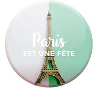 DRAEGER PARIS 1886 - Magnet Magnate Paris è una festa - Elegante souvenir parigino - Idea Regalo Amante Francia - Deco Frigo Durevole - Dimensioni 6,5 x 6,5 cm - Accessorio Cultura Francese
