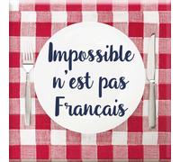 DRAEGER PARIS 1886 - Magnet Magné 6,5 x 6,5 cm - Citazione Inspirante Impossibile non è francese - Decorazione Frigorifero & Tabella - Regalo motivante per ambiziosi e ottimisti