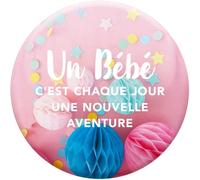 DRAEGER PARIS 1886 - Magnete decorativo magnetico - Un bambino è ogni giorno una nuova avventura genitori - Decorazione Frigorifero - Dimensioni 6,5 x 6,5 cm - Regali di famiglia
