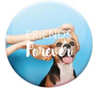 DRAEGER PARIS 1886 - Magnete magnetico Friends Forever 6,5 x 6,5 cm - idea regalo per celebrare amicizia eterna - omaggio amici fedeli, presente prezioso inalterabile - Accessorio decorativo originale