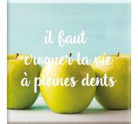 DRAEGER PARIS 1886 - Magnete magnetico positivo - Bisogna masticare la vita a denti pieni - Dinamico e motivante, ispira a vivere pienamente - Dimensioni: 6,5 x 6,5 cm
