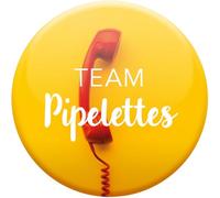 DRAEGER PARIS 1886 - Magnete magnetico Team Pipelettes - Regalo umorismo e amicizia - Decorazione divertente - per amiche bavardi - Dimensioni 6,5 x 6,5 cm - Idea regalo originale e divertente per