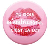 DRAEGER PARIS 1886 - Magnete magnetico umoristico - Devi baciarmi, è la legge - Decorazione tenerezza da regalare - Dimensioni 6,5 x 6,5 cm - Regalo originale per menti stuzzicanti e romantici