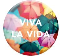DRAEGER PARIS 1886 - Magnete magnetico Viva la Vida - Accessorio decorativo stimolante - 6,5 x 6,5 cm - Ideale per personalizzare e portare gioia al tuo spazio - Magnete positivo e motivante