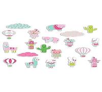 DRAEGER PARIS 1886 Naissance-Leonard & Josephine Set di 20 Forme truciolate, Cartone, Multicolore, 7 x 7 x 0,3 cm