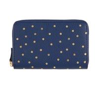 DRAEGER PARIS 1886 Portafoglio da Donna, Motivo: Pois Dorati, Navy, Blu Marino, 15 x 2,5 x 9,5 cm