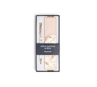 DRAEGER Paris 1886 - Set di penne touch e custodia - Penna a punta touch per display + custodia per 2 penne in materiale riciclato, idea regalo elegante e pratico, fiori tortora