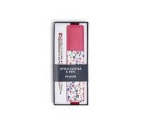 DRAEGER Paris 1886 - Set di penne touch e custodia - Penna a punta touch per display + custodia per 2 penne in materiale riciclato, idea regalo elegante e pratico - Liberty