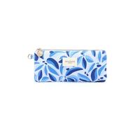 Draeger Paris - Astuccio in cotone per ufficio chic, vari motivi, Fiori blu, 10 cm x 1 cm, Motivi