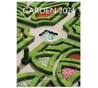 DRAEGER PARIS | Piccolo calendario da parete Giardini 2024 da appendere 14 x 18 cm | 16 mesi da sette 23 a dic 24 | 7 lingue | Calendario ufficio, cucina, casa mensile | Carta certificata FSC® |