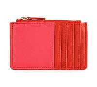 DRAEGER PARIS 1886 Porta Carte con Cerniera-Rosso e Rosa, Unisex-Adulti, Cremisi, 12,5 x 8 cm