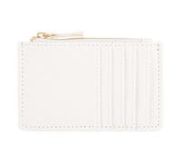 Draeger Paris - Portacarte con cerniera, colore: Bianco, bianco, 12,5 x 8 cm