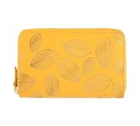 DRAEGER Paris - Portafoglio da 15 x 2,5 x 9,5 cm, colore: Giallo/Oro con cerniera, accessorio alla moda, alla moda, idea regalo per amici, famiglia, festa della mamma, fidanzata, giallo senape, 15 x