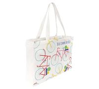 Draeger Paris - Tote Bag Bici "Beau comme un vélo" (in francese) - Leggero, resistente e ultra morbido, interno spazioso, in cotone 100% - Tracolla solida e confortevole - Borsa shopper riutilizzabile
